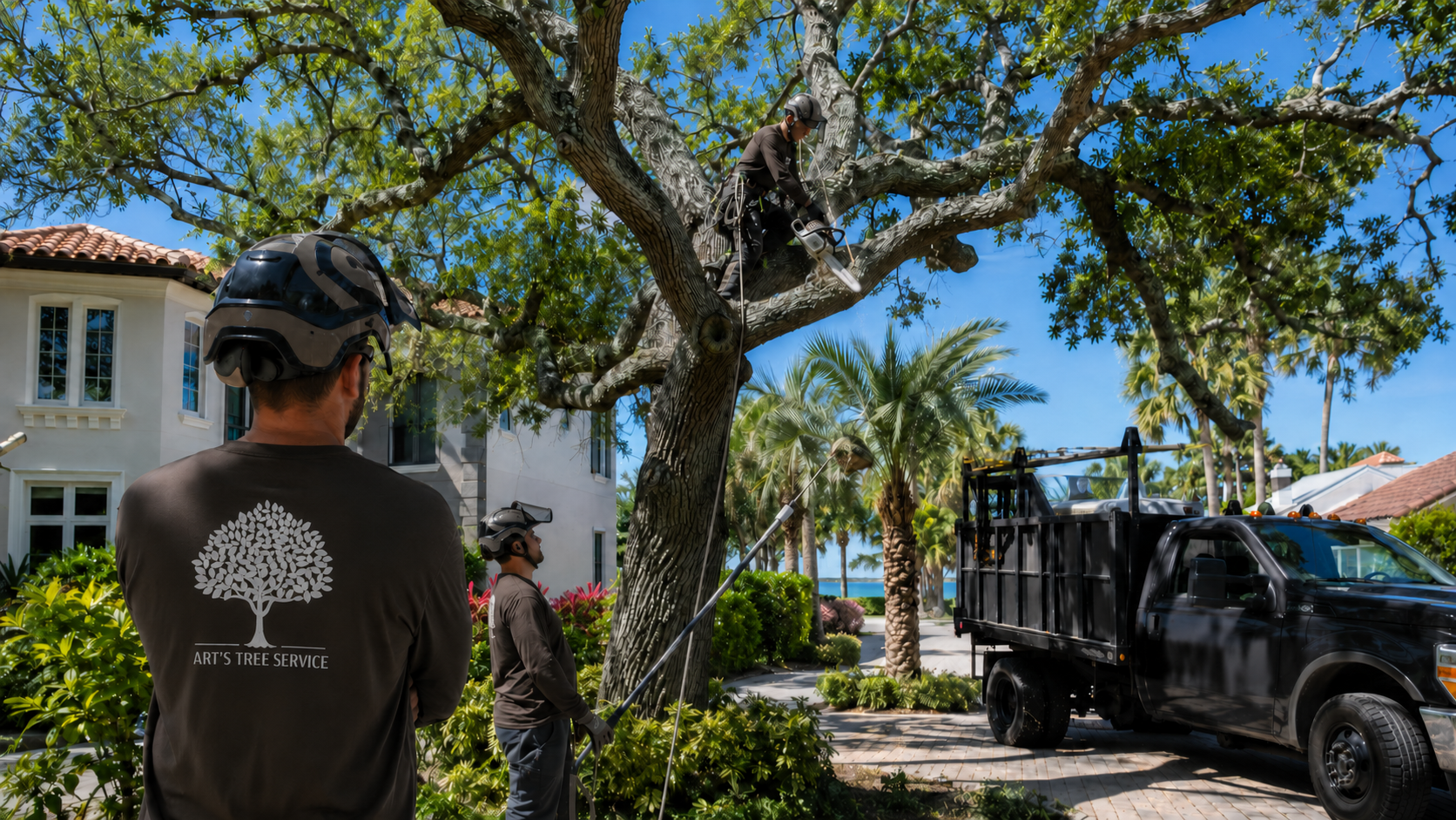 Healthy mature trees at a Sarasota residential property